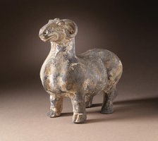 Funerary Sculpture of a Ram, 25-220. Creator: Unknown.