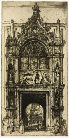 Doorway of the Doges', Venice, 1909. Creator: Donald Shaw MacLaughlan.
