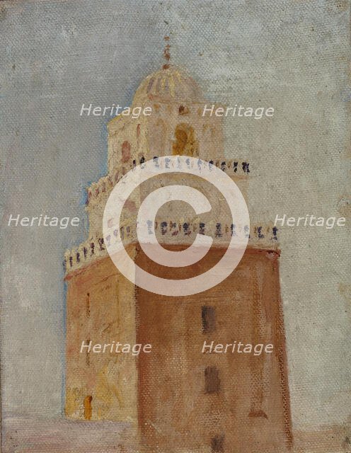 Kairouan (The Minaret of the Mosque of the Barber), 1911. Creator: Jan Ciaglinski.