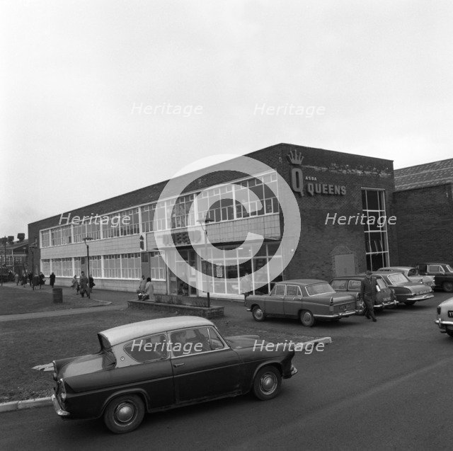 A Ford Anglia outside Asda (Queens) supermarket, Rotherham, South Yorkshire, 1969.  Artist: Michael Walters