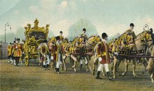 King Edward VII's State Coach used for Opening of Parliament, 1910 Artist: Unknown