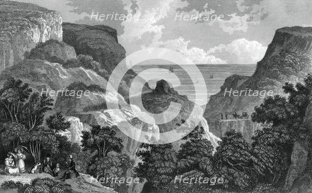 Danes Dyke, c19th century.Artist: J Rogers