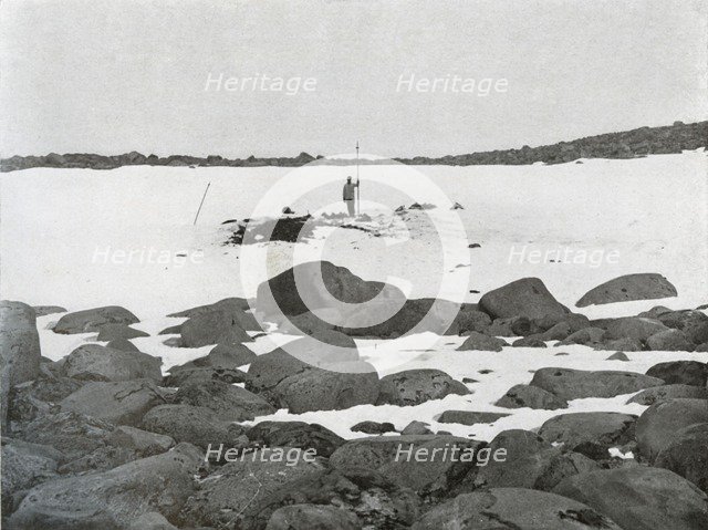 'Exterior of Igloo', c1911, (1913). Artist: G Murray Levick.