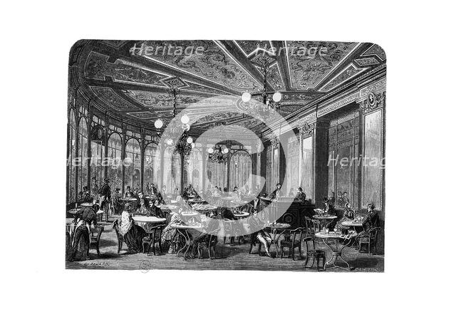 Le café de la Rotonde au Palais-Royal. Creator: Renard, Edouard (1802-1857).