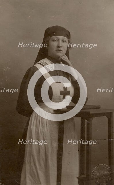 A nurse from Krasny Kerst, Irkutsk resident Zhilkina N., who died at the front, 1917. Creator: Zolotoe Runo.