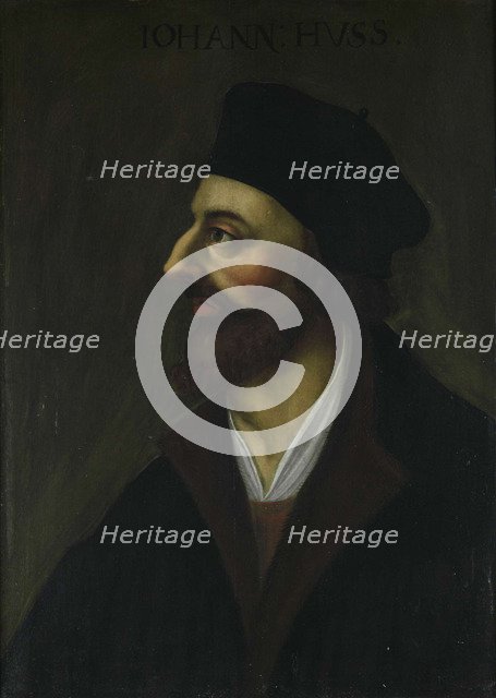 Portrait of John Hus, 17th century. Artist: Anonymous  