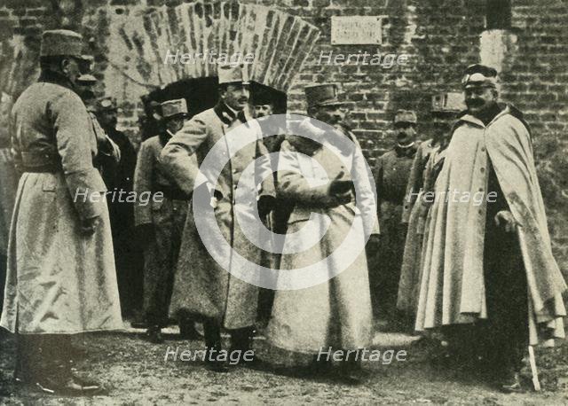 General Kusmanek and Prince Francis Joseph at Przemysl Fortress, First World War, 1915, (c1920). Creator: Unknown.
