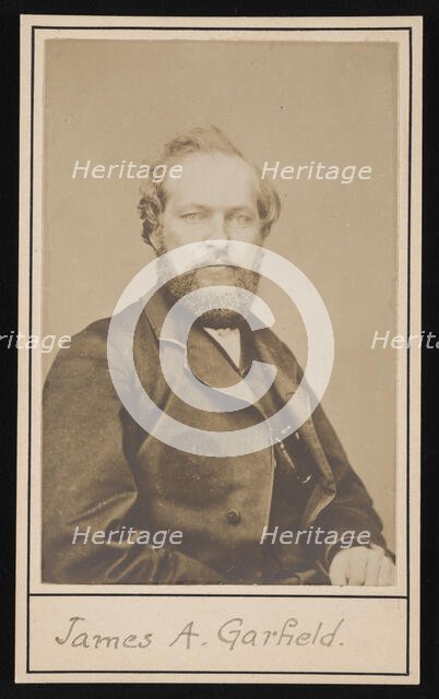 Portrait of James Abram Garfield (1831-1881), Circa 1860s. Creator: Unknown.