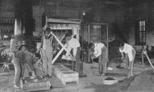 Students at work in the school's foundry, 1904. Creator: Frances Benjamin Johnston.