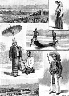 Sketches with the Anglo-Siam Boundary Commission, 1890. Creator: R. Taylor.