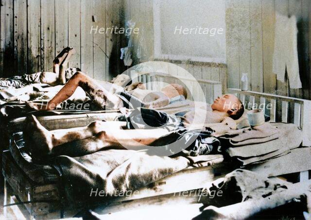 Survivors of the explosion of the Atom bomb at Hiroshima, Japan, 1945.  Creator: Unknown.