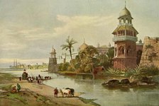 'Delhi - The King's Palace from the River', 1840s, (1901). Creator: Charles Stewart Hardinge.