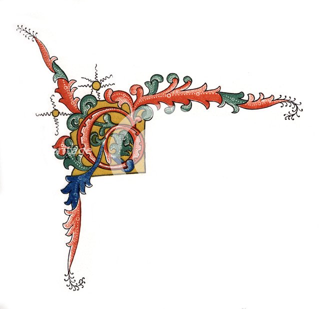 Initial letter 'G', (1843).Artist: Henry Shaw