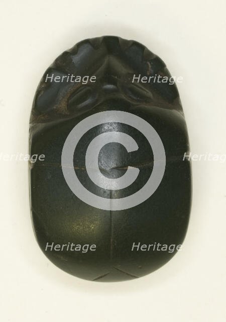 Scarab: Uninscribed, Egypt, Middle Kingdom-Late Period, Dynasties 12-26 (about 1985-525 BCE). Creator: Unknown.