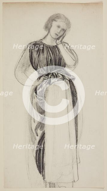 Cinderella - Study, 1862-63. Creator: Sir Edward Coley Burne-Jones.