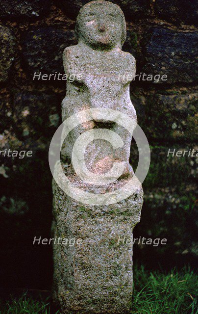 Stone figure from a Mithraeum near Hadrian's Wall, 3rd century. Artist: Unknown