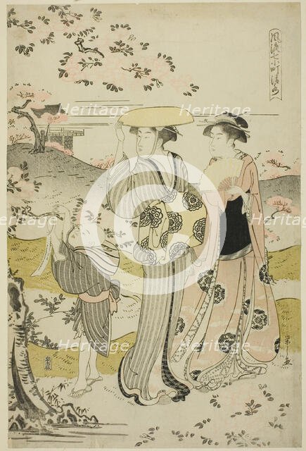 Ono no Komachi Visiting Kiyomizu Temple, about 1788. Creator: Hosoda Eishi.