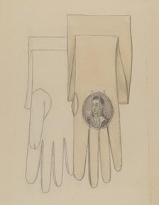 Wedding Gloves, 1935/1942. Creator: Jessie M. Benge.