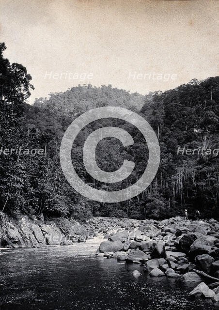 Sarawak: falls on the Baram River, c1900. Creator: Unknown.