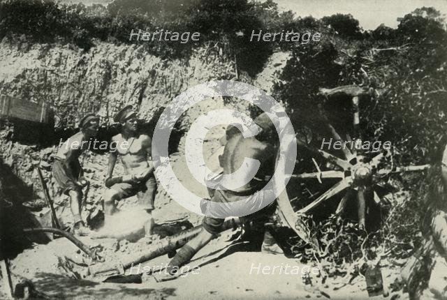 'Australian Gunners on the Gallipoli Peninsula', (1919). Creator: Unknown.