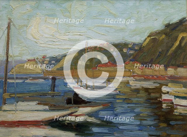 Oriental Bay, Wellington,  c1918. Creator: Ernest George Hood.