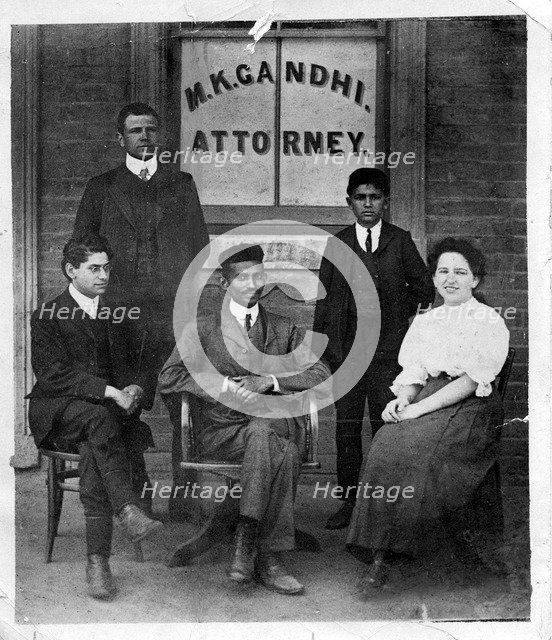 Mahatma Gandhi (1869-1948), c1900. Artist: Unknown