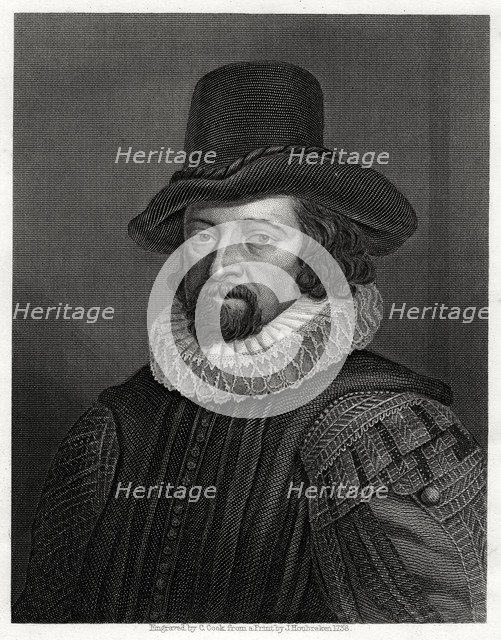 Francis Bacon, Viscount St Albans, English philosopher, scientist and statesman, 19th century. Artist: C Cook