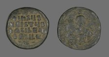 Anonymous Follis (Coin), Attributed to John I Tzimisces, 972-976. Creator: Unknown.