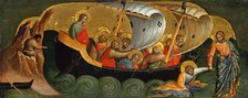 Christ Rescuing Peter from Drowning (Predella Panel), ca 1370. Creator: Veneziano, Lorenzo (active 1356-1372).