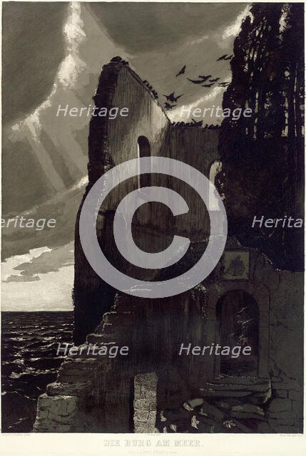 The Castle by the Sea, 1887. Creator: Max Klinger.