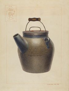 Water Crock, c. 1938. Creator: Vincent P. Rosel.