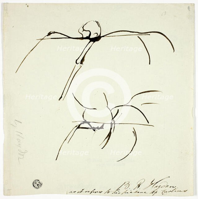 Sketches Related to Painting of Marcus Curtis, n.d. Creator: Benjamin Robert Haydon.