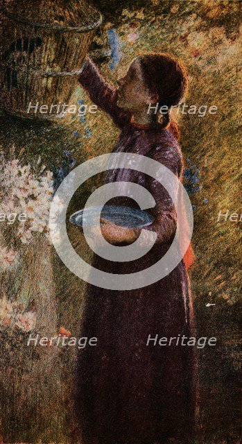 'The Bird Cage', c1900, (1918). Artist: Edward Stott.