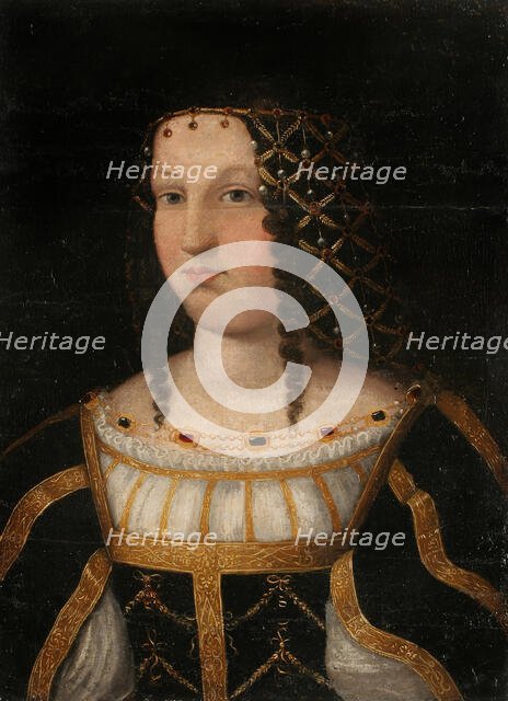 Portrait of Lucrezia Borgia (1480-1519), c1510. Creator: Veneto, Bartolomeo (1502-1555).