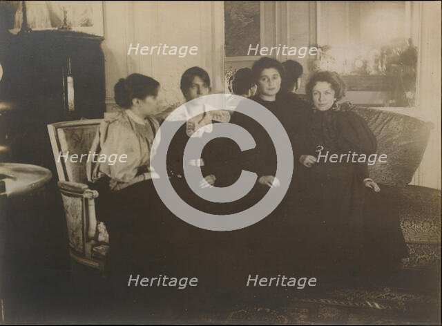 Paule Gobillard, Jeannie Gobillard, Julie Manet, and Geneviève Mallarmé, 1895. Creator: Edgar Degas.