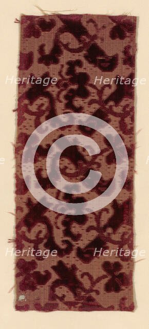 Fragment, Italy, 1650/1700. Creator: Unknown.