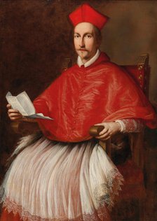 Portrait of Cardinal Francesco Barberini (1597-1679) , ca 1624. Creator: Leoni, Ottavio Maria (1578-1630).