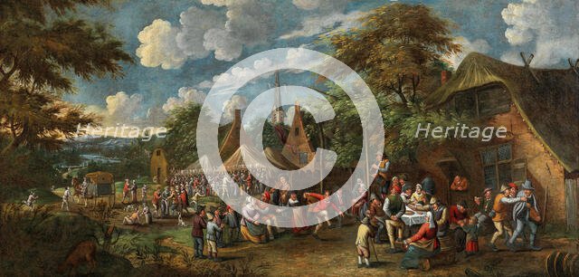 Village fair, um 1700. Creator: Verburgh, Rutger (1678-1727).