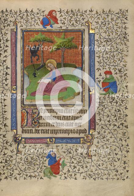 Saint John on Patmos; Book of Hours, about 1410. Creator: Unknown.