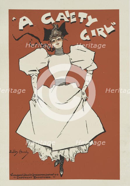 Affiche anglaise "A Gaiety Girl", c1896. Creator: Dudley Hardy.