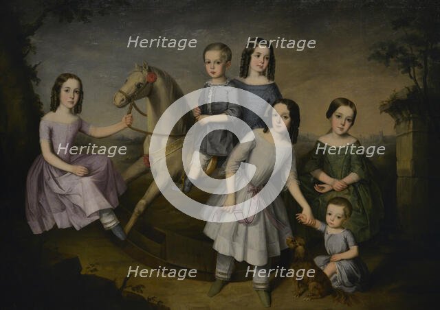 The children of the Lara family, 1832.  Creator: Jose Roldan Martinez.