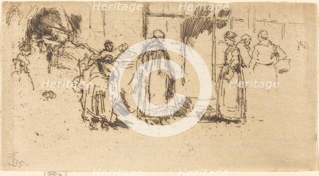 Poultry-Market, Loches, 1888. Creator: James Abbott McNeill Whistler.
