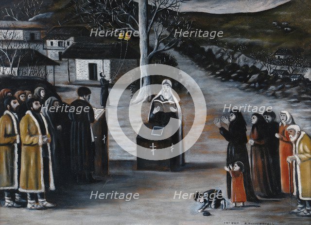 Divine Service in the Village.