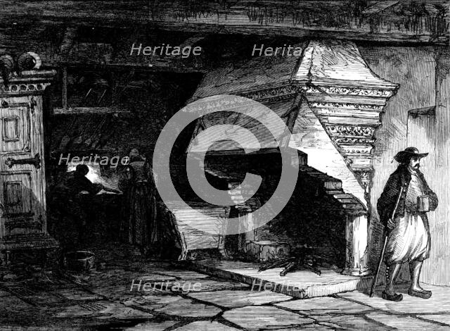 Ancient chimney, time of Francis I., Morlaix, Brittany, 1871. Creator: Unknown.