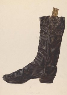 Man's Boot, c. 1938. Creator: Eugene C. Miller.