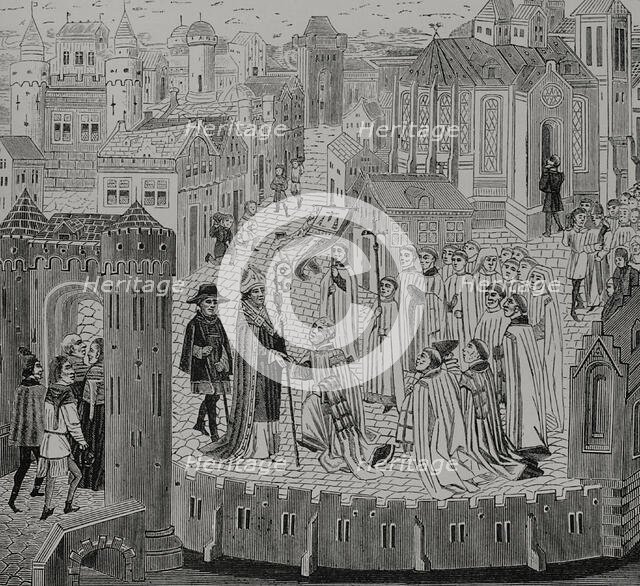 Solemn reception of a bishop, 1446-48, (1877).  Creator: Unknown.