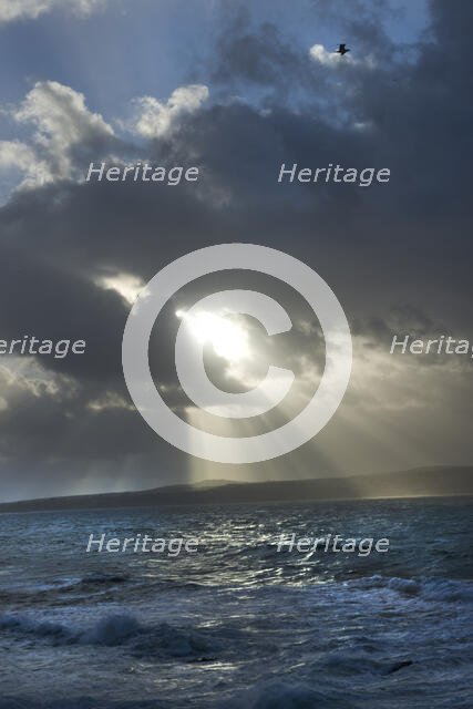 Godrevy Lighthouse, Godrevy Island, Gwinear-Gwithian, Cornwall, 2011. Creator: Peter Williams.