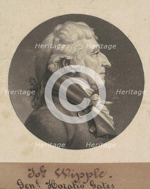 Joseph Whipple, 1805. Creator: Charles Balthazar Julien Févret de Saint-Mémin.