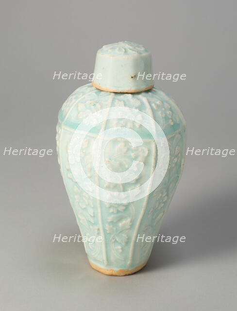 Covered Vase with Floral Scrolls, Song dynasty (960-1279). Creator: Unknown.