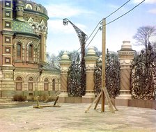 Detail of church [of the Resurrection on the Blood], between 1905 and 1915. Creator: Sergey Mikhaylovich Prokudin-Gorsky.